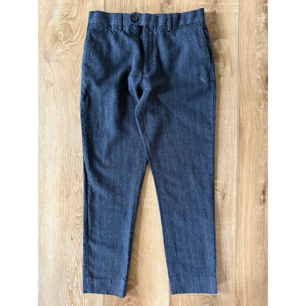 Banana Republic Hugh Herringbone Linen Suit Pant